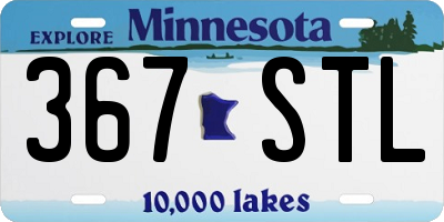 MN license plate 367STL