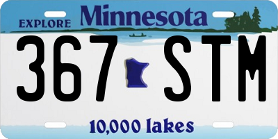 MN license plate 367STM