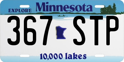 MN license plate 367STP