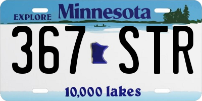 MN license plate 367STR