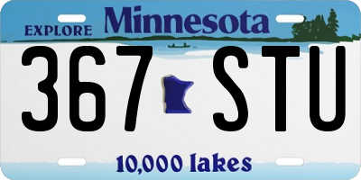 MN license plate 367STU