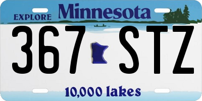 MN license plate 367STZ