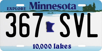MN license plate 367SVL