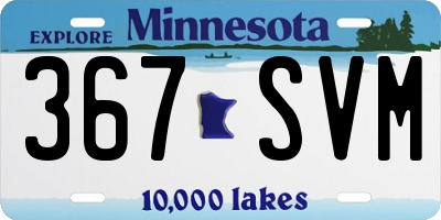 MN license plate 367SVM