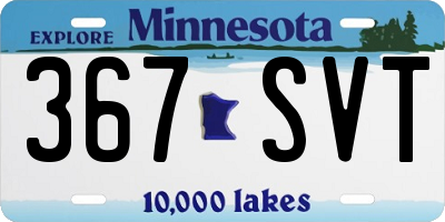 MN license plate 367SVT