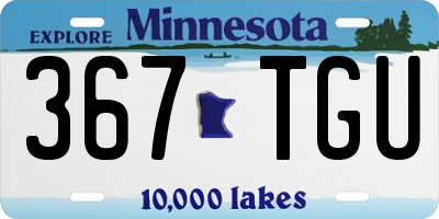 MN license plate 367TGU