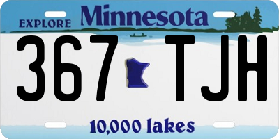 MN license plate 367TJH
