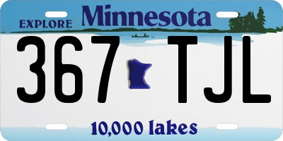 MN license plate 367TJL