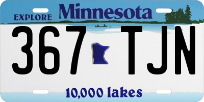 MN license plate 367TJN