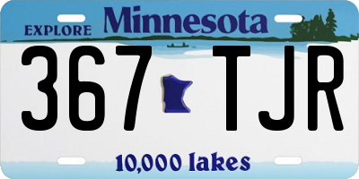 MN license plate 367TJR