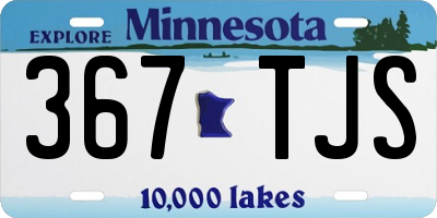MN license plate 367TJS