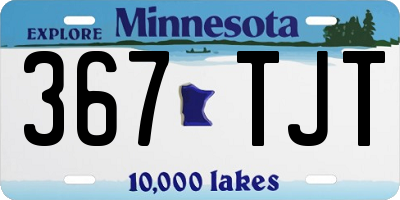 MN license plate 367TJT