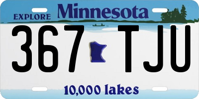 MN license plate 367TJU