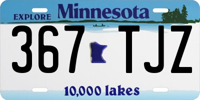 MN license plate 367TJZ