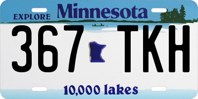 MN license plate 367TKH
