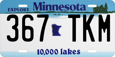 MN license plate 367TKM
