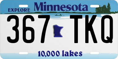 MN license plate 367TKQ