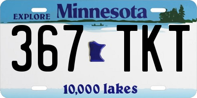 MN license plate 367TKT