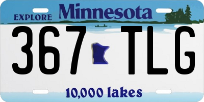 MN license plate 367TLG