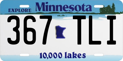 MN license plate 367TLI