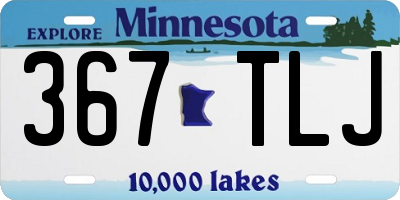 MN license plate 367TLJ