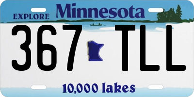 MN license plate 367TLL