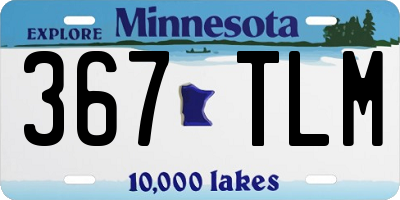 MN license plate 367TLM