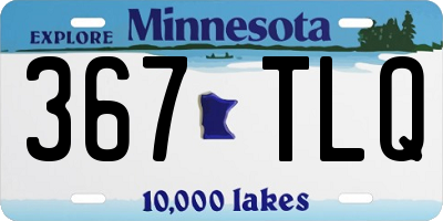 MN license plate 367TLQ