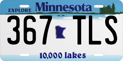 MN license plate 367TLS