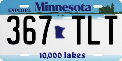 MN license plate 367TLT