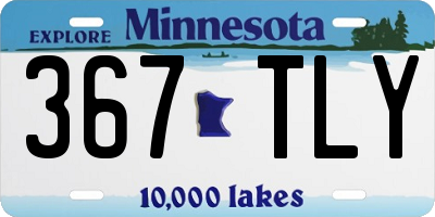 MN license plate 367TLY