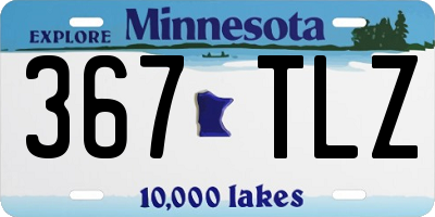 MN license plate 367TLZ