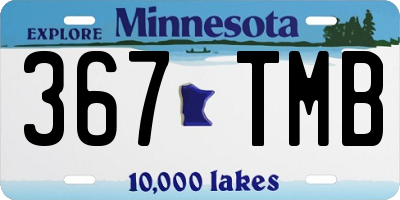 MN license plate 367TMB