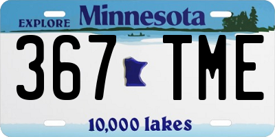 MN license plate 367TME