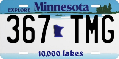 MN license plate 367TMG