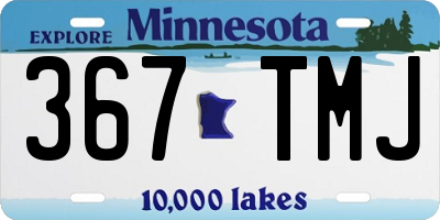 MN license plate 367TMJ