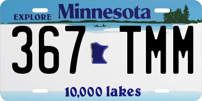 MN license plate 367TMM