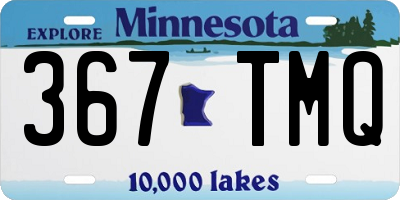 MN license plate 367TMQ