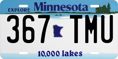 MN license plate 367TMU