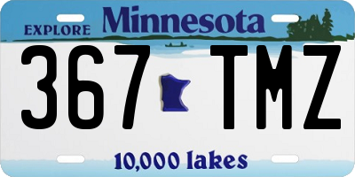 MN license plate 367TMZ