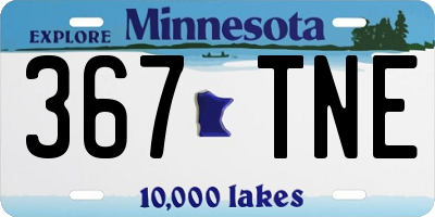 MN license plate 367TNE