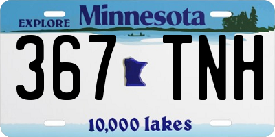 MN license plate 367TNH