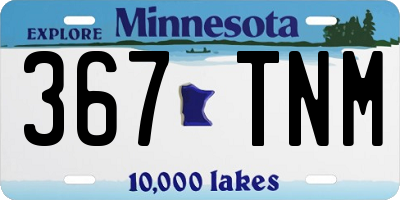 MN license plate 367TNM