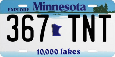 MN license plate 367TNT
