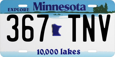 MN license plate 367TNV