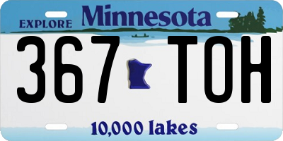 MN license plate 367TOH