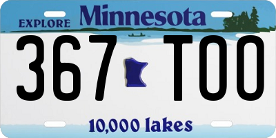 MN license plate 367TOO