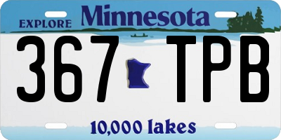 MN license plate 367TPB