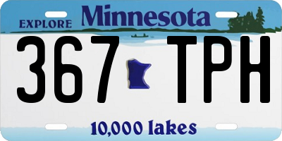 MN license plate 367TPH