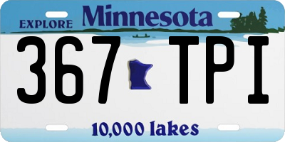 MN license plate 367TPI